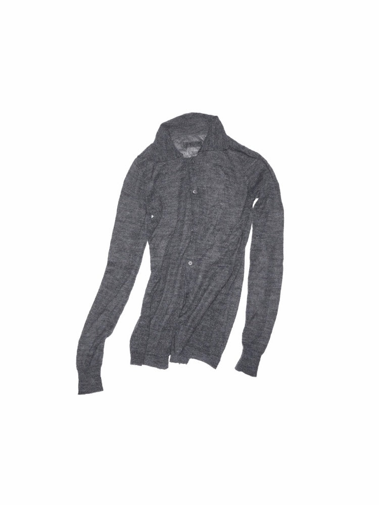 Mohair Ultra-Thin Basic Solid Color Knitted Slightly Transparent Lazy Slim Cardigan【s0000014266】