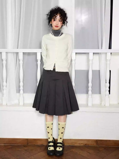 "Cat Hunt" Cute Contrasting Polka Dot Kitten Pattern Warm & Breathable Socks【s0000014274】