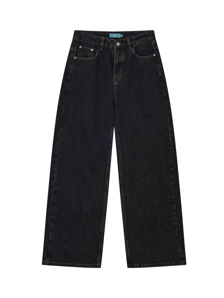 "Retro Ash" Commuter Loose Straight Jeans【s0000014275】