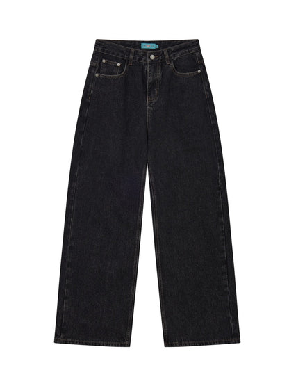 "Retro Ash" Commuter Loose Straight Jeans【s0000014275】