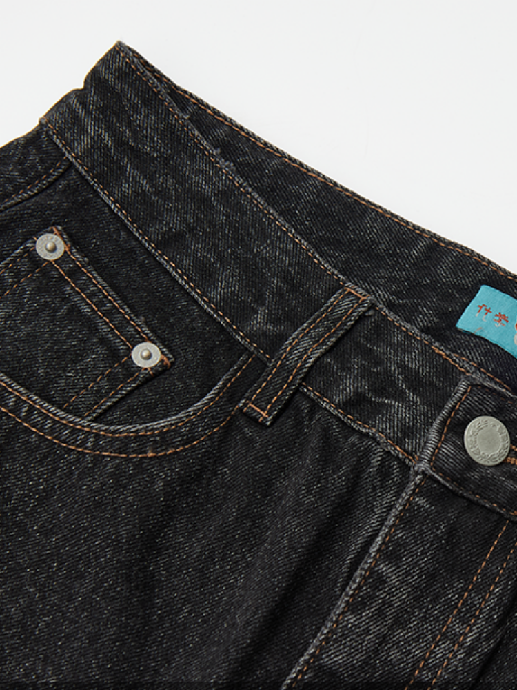 "Retro Ash" Commuter Loose Straight Jeans【s0000014275】