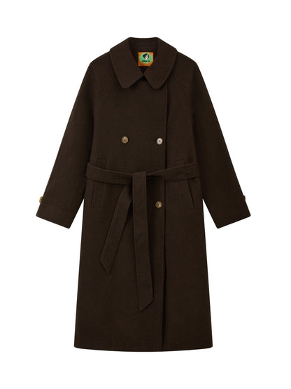 "Retro Roaming" Retro Casual Raglan Sleeve Mid-Length Wool Coat【s0000014282】