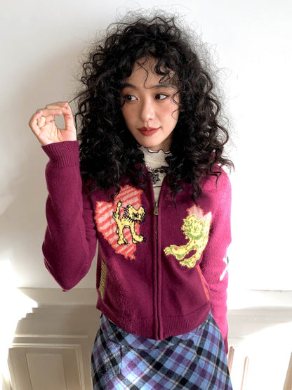"Wang Xingren Fault Report" Casual Hooded Cardigan【s0000014285】