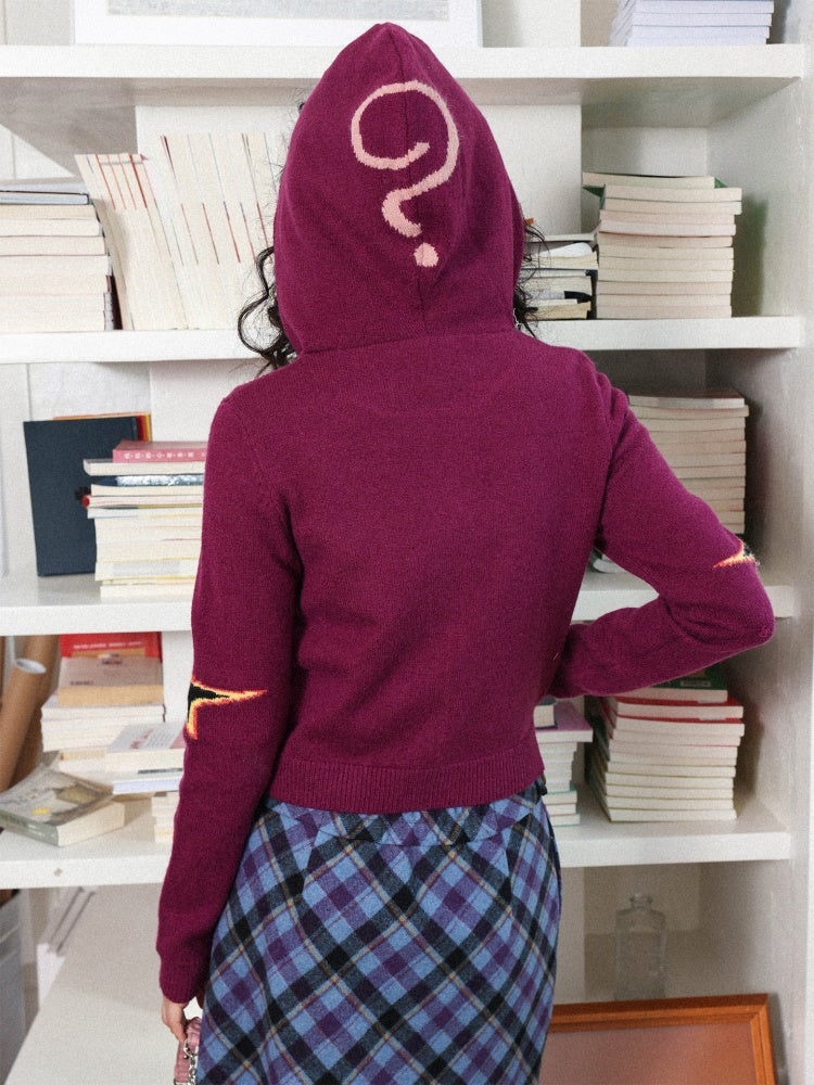 "Wang Xingren Fault Report" Casual Hooded Cardigan【s0000014285】