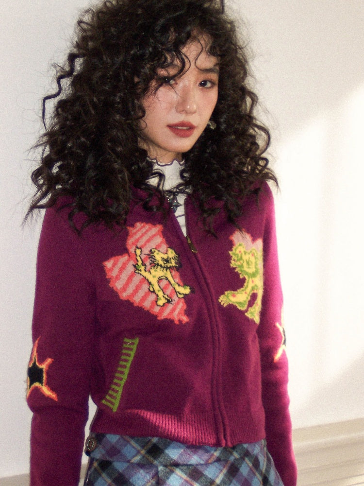 "Wang Xingren Fault Report" Casual Hooded Cardigan【s0000014285】