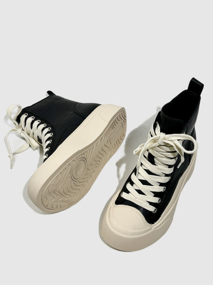 Platform Short Le Martin Boots Strap Design Sense Contrast Hot Girl Dancing Booties【s0000014287】