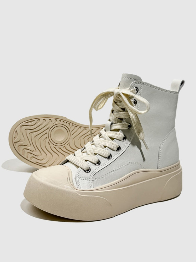 Platform Short Le Martin Boots Strap Design Sense Contrast Hot Girl Dancing Booties【s0000014287】