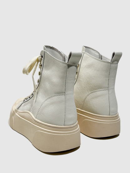Platform Short Le Martin Boots Strap Design Sense Contrast Hot Girl Dancing Booties【s0000014287】