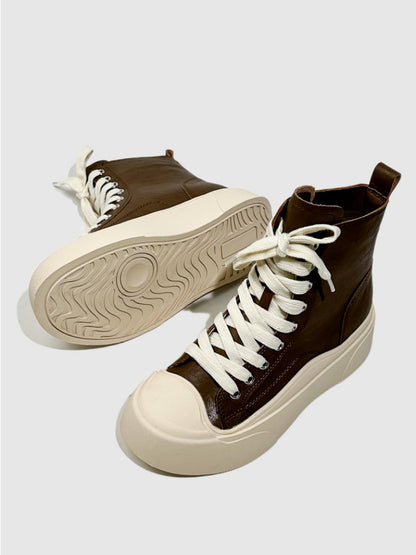 Platform Short Le Martin Boots Strap Design Sense Contrast Hot Girl Dancing Booties【s0000014287】