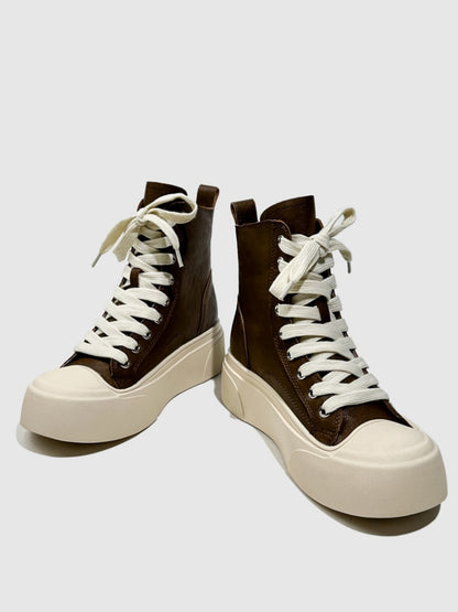 Platform Short Le Martin Boots Strap Design Sense Contrast Hot Girl Dancing Booties【s0000014287】