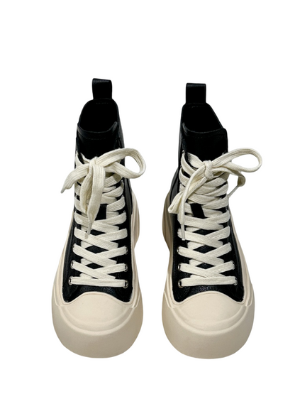 Platform Short Le Martin Boots Strap Design Sense Contrast Hot Girl Dancing Booties【s0000014287】