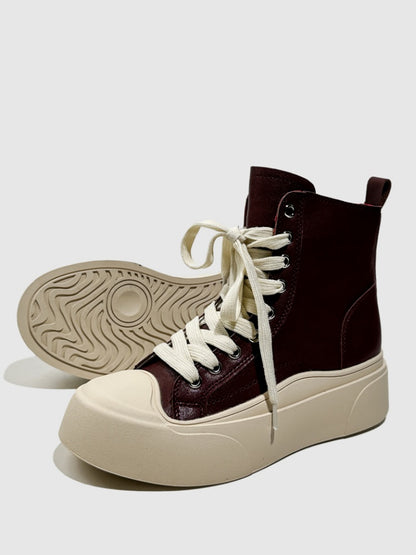 Platform Short Le Martin Boots Strap Design Sense Contrast Hot Girl Dancing Booties【s0000014287】