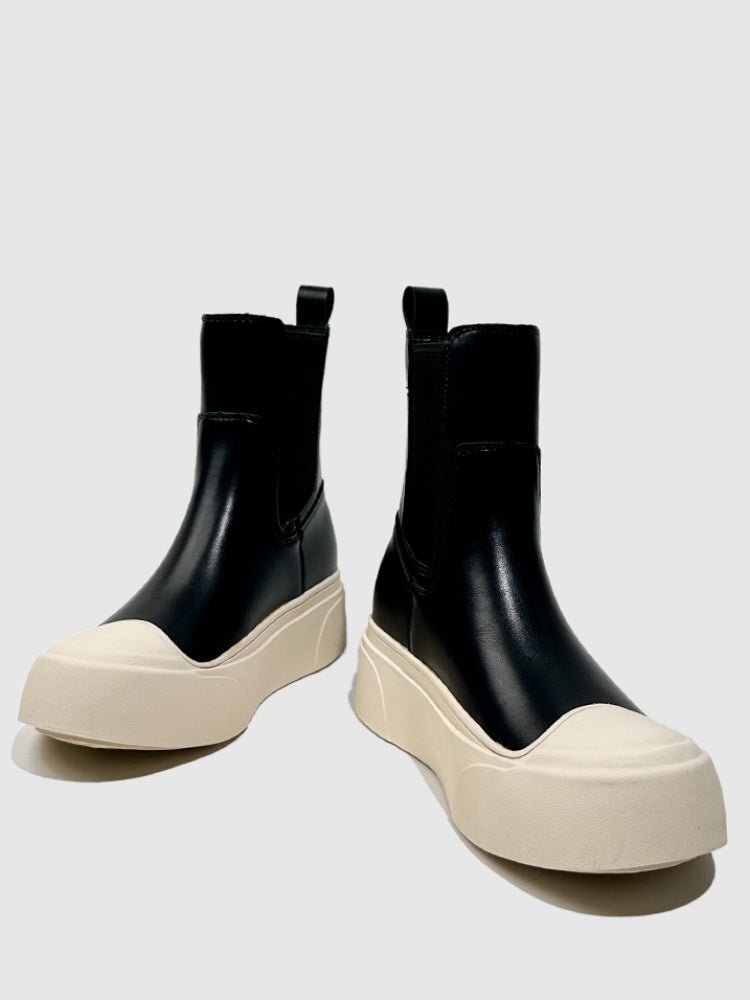 Platform Tobacco Boots Short Music British Style Chelsea Boots Short Fashion Martin Boots【s0000014288】