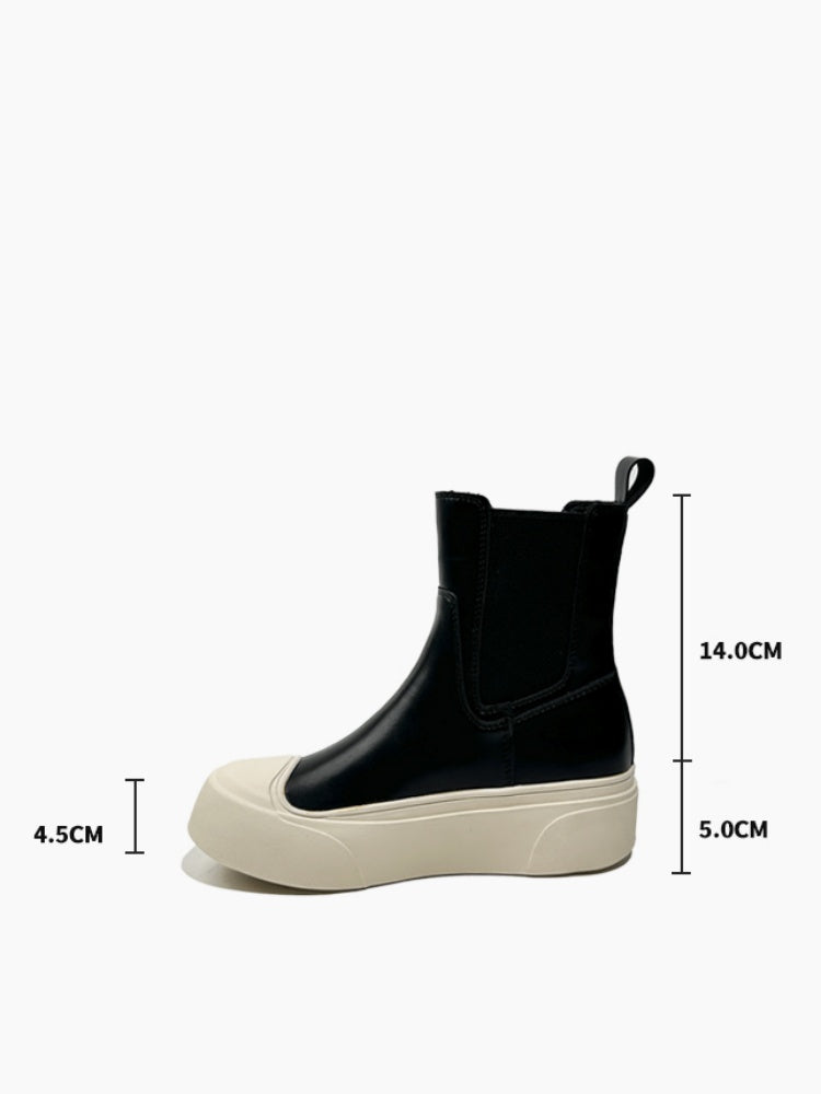 Platform Tobacco Boots Short Music British Style Chelsea Boots Short Fashion Martin Boots【s0000014288】