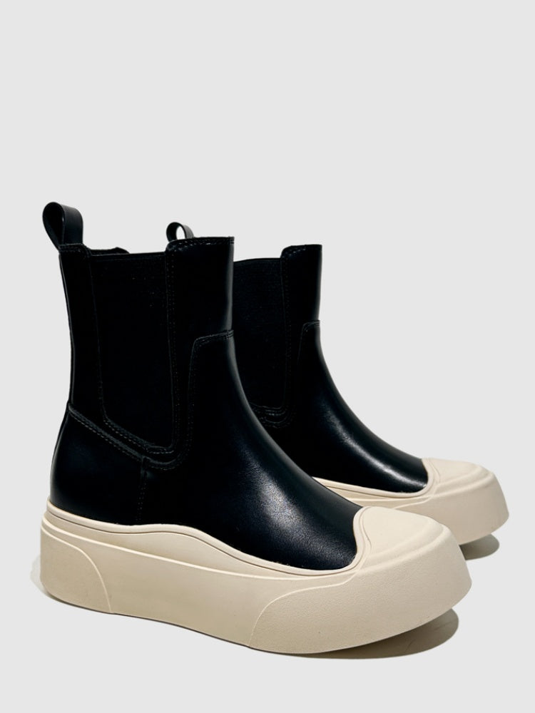 Platform Tobacco Boots Short Music British Style Chelsea Boots Short Fashion Martin Boots【s0000014288】