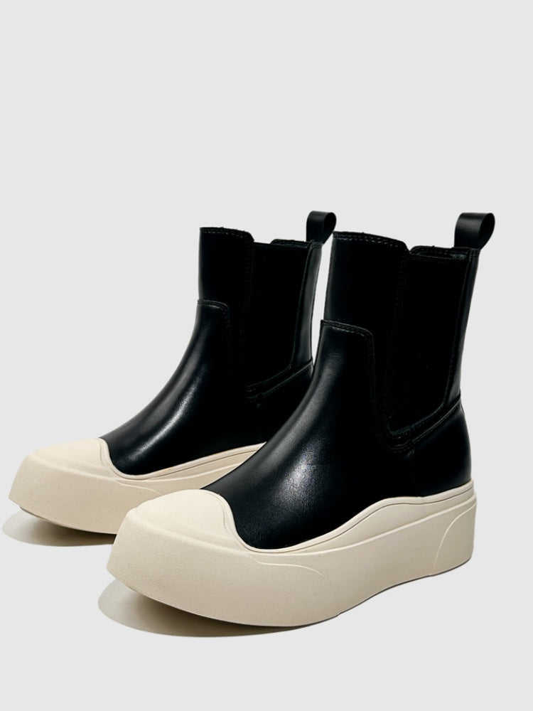 Platform Tobacco Boots Short Music British Style Chelsea Boots Short Fashion Martin Boots【s0000014288】