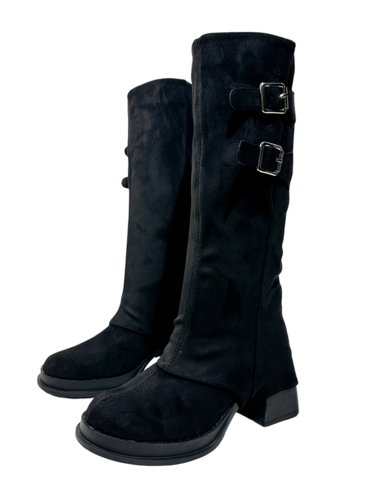 Thick Sole Slimming Fashion Boots Spice Girls Thick Heels Sweet Cool Y2k Vintage Short Martin Boots【s0000014289】