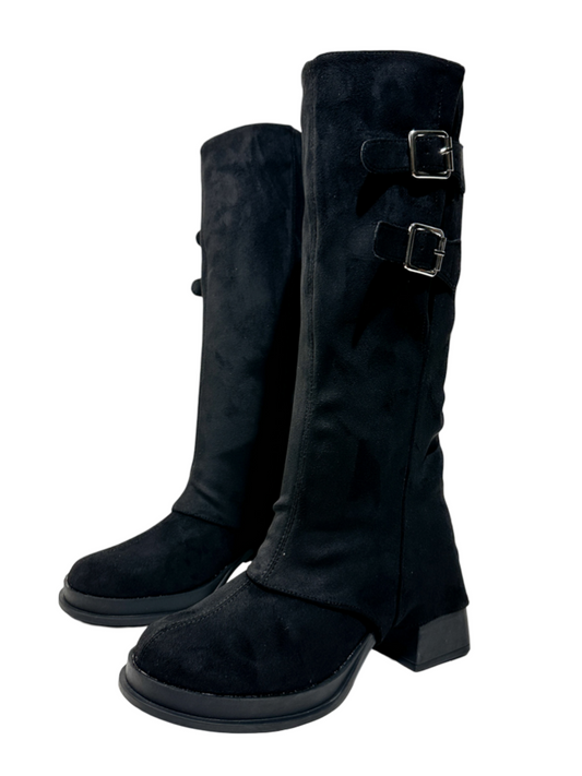 Thick Sole Slimming Fashion Boots Spice Girls Thick Heels Sweet Cool Y2k Vintage Short Martin Boots【s0000014289】