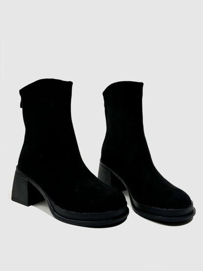 Thick Sole Slimming Fashion Boots Spice Girls Thick Heels Sweet Cool Y2k Vintage Short Martin Boots【s0000014289】