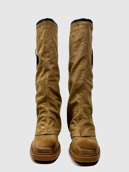 European & American Versatile Motorcycle Boots Female Hot Girl Catwalk Boots High Heels Slim Boots【s0000014290】