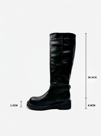Platform Knight Boots Vintage Skinny Hot Girls European & American Knee-High Boots【s0000014291】