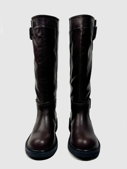 Platform Knight Boots Vintage Skinny Hot Girls European & American Knee-High Boots【s0000014291】