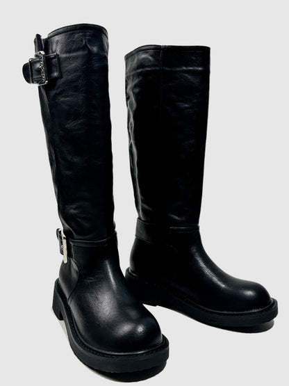 Platform Knight Boots Vintage Skinny Hot Girls European & American Knee-High Boots【s0000014291】