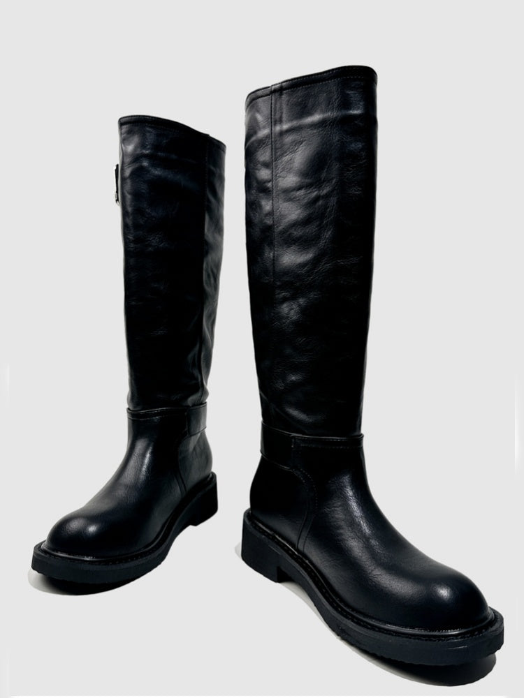 Platform Knight Boots Vintage Skinny Hot Girls European & American Knee-High Boots【s0000014291】