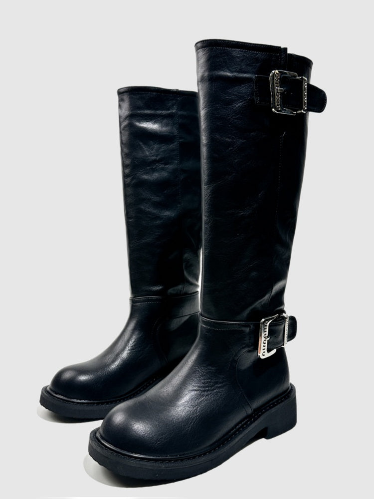 Platform Knight Boots Vintage Skinny Hot Girls European & American Knee-High Boots【s0000014291】