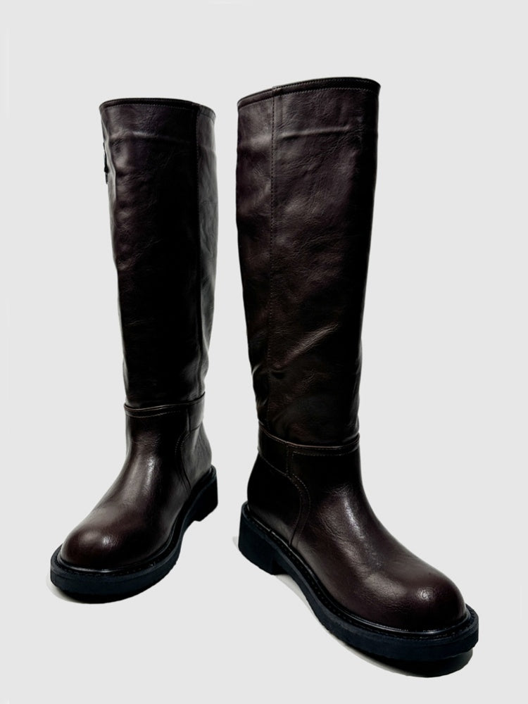 Platform Knight Boots Vintage Skinny Hot Girls European & American Knee-High Boots【s0000014291】