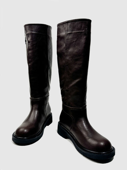 Platform Knight Boots Vintage Skinny Hot Girls European & American Knee-High Boots【s0000014291】