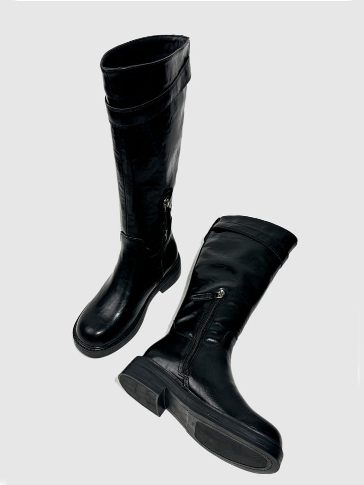 Platform Fashion Boots Retro Style Hot Girl Slimming High Boots Design High Boots【s0000014293】