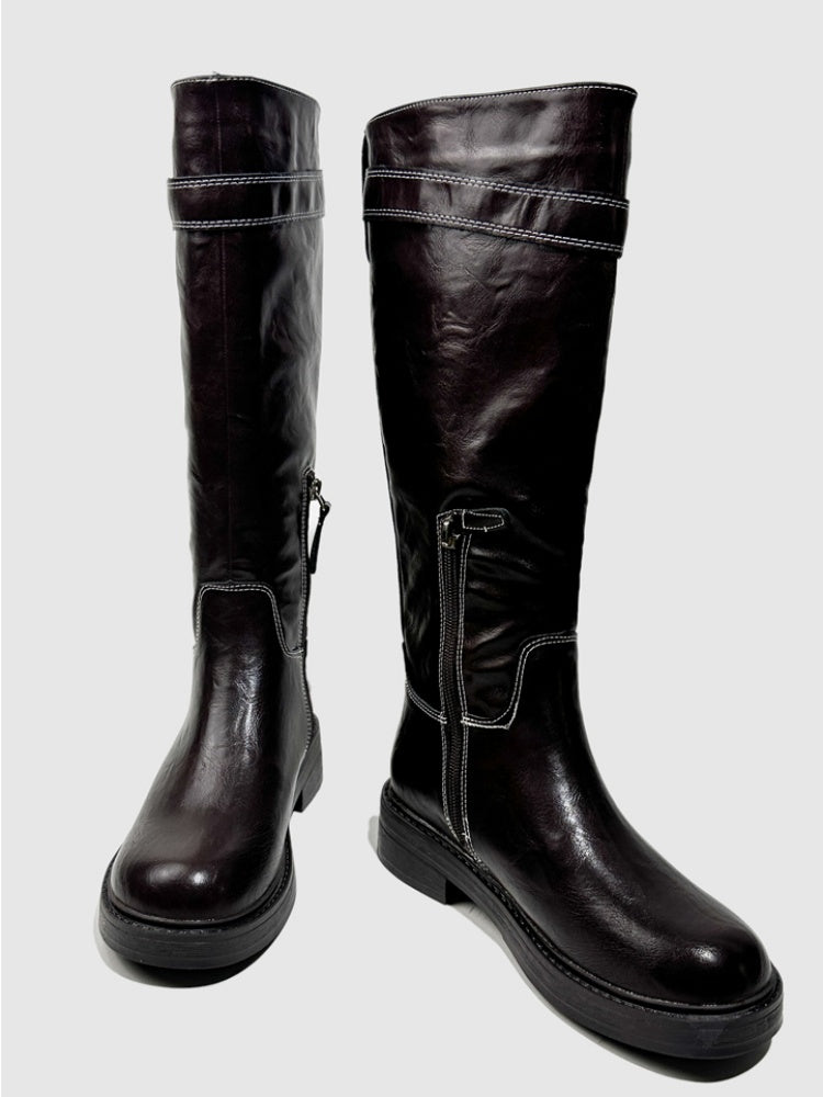 Platform Fashion Boots Retro Style Hot Girl Slimming High Boots Design High Boots【s0000014293】