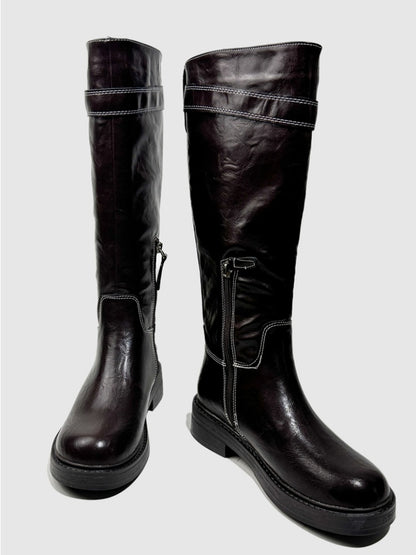 Platform Fashion Boots Retro Style Hot Girl Slimming High Boots Design High Boots【s0000014293】