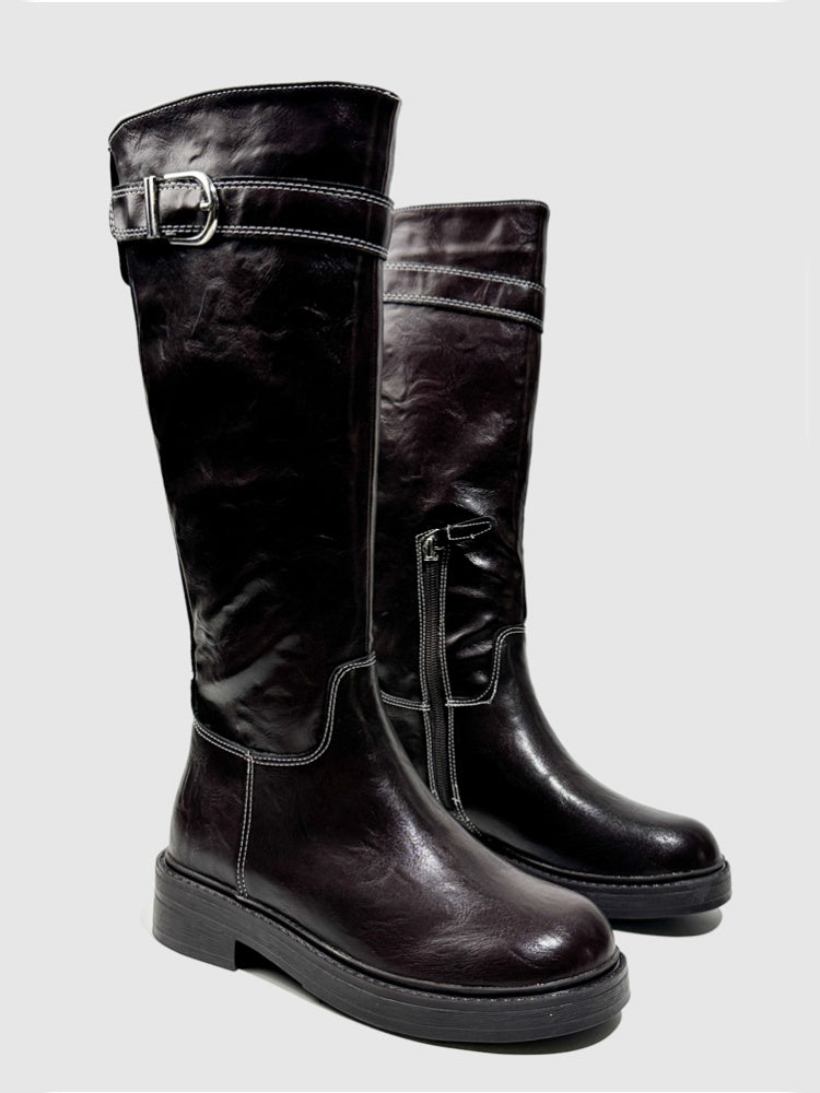 Platform Fashion Boots Retro Style Hot Girl Slimming High Boots Design High Boots【s0000014293】