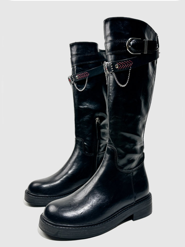 Platform Fashion Boots Retro Style Hot Girl Slimming High Boots Design High Boots【s0000014293】