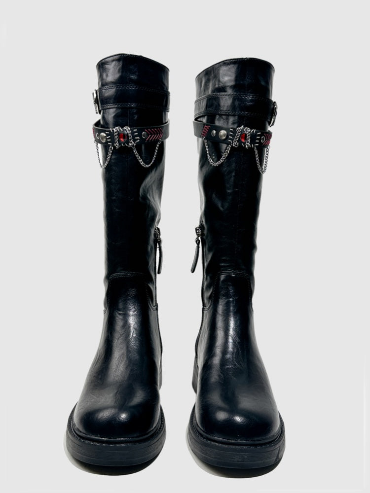 Platform Fashion Boots Retro Style Hot Girl Slimming High Boots Design High Boots【s0000014293】