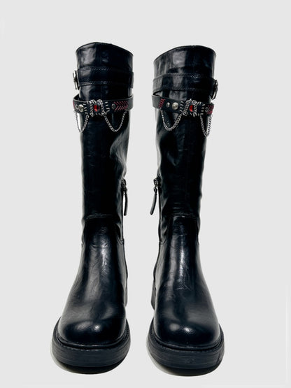 Platform Fashion Boots Retro Style Hot Girl Slimming High Boots Design High Boots【s0000014293】