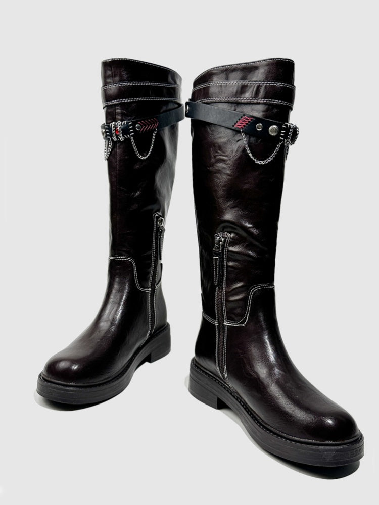 Platform Fashion Boots Retro Style Hot Girl Slimming High Boots Design High Boots【s0000014293】