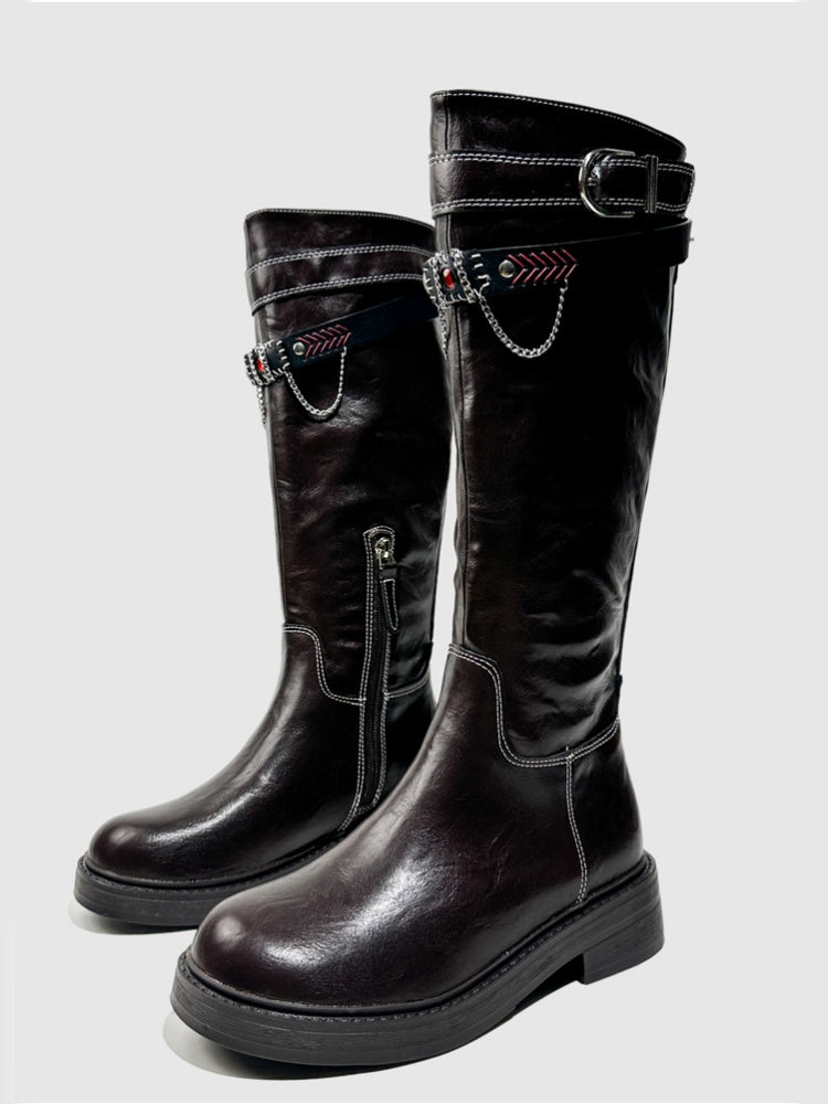 Platform Fashion Boots Retro Style Hot Girl Slimming High Boots Design High Boots【s0000014293】