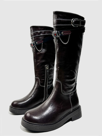 Platform Fashion Boots Retro Style Hot Girl Slimming High Boots Design High Boots【s0000014293】