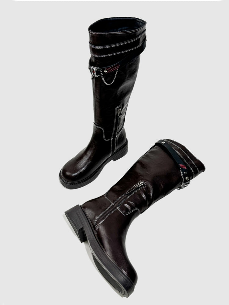 Platform Fashion Boots Retro Style Hot Girl Slimming High Boots Design High Boots【s0000014293】