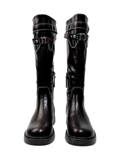 Platform Fashion Boots Retro Style Hot Girl Slimming High Boots Design High Boots【s0000014293】