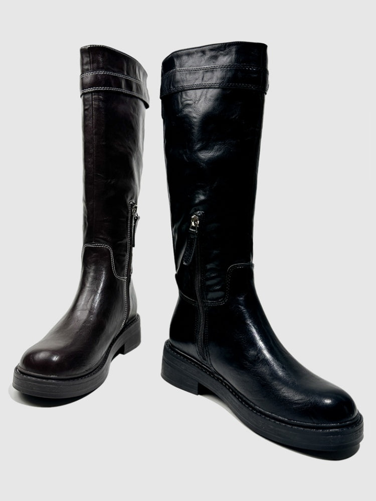 Platform Fashion Boots Retro Style Hot Girl Slimming High Boots Design High Boots【s0000014293】