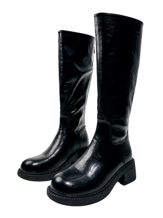 Platform Fashion Boots Lady Back Zipper Hot Girl Dancing Boots Biker Boots【s0000014294】