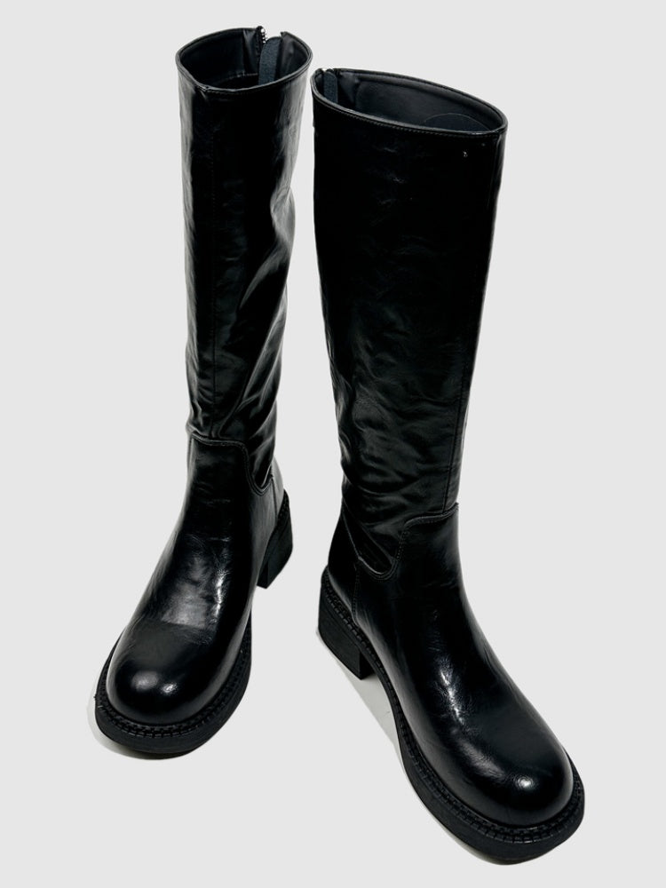 Platform Fashion Boots Lady Back Zipper Hot Girl Dancing Boots Biker Boots【s0000014294】