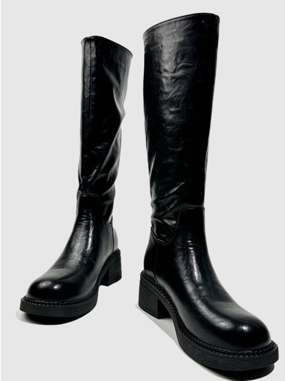 Platform Fashion Boots Lady Back Zipper Hot Girl Dancing Boots Biker Boots【s0000014294】
