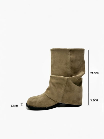 Western Cowboy Boots Short Cut Slimming Fashion Boots Babe Dancing Punk Pants Tube Boots【s0000014295】