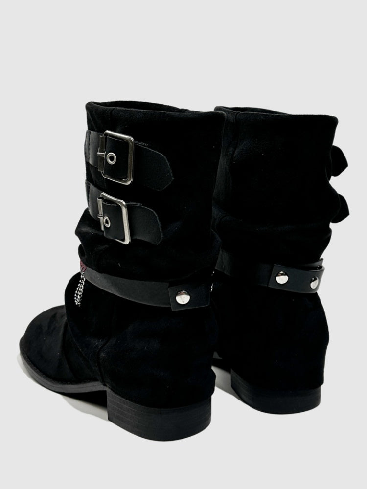 Western Cowboy Boots Short Cut Slimming Fashion Boots Babe Dancing Punk Pants Tube Boots【s0000014295】