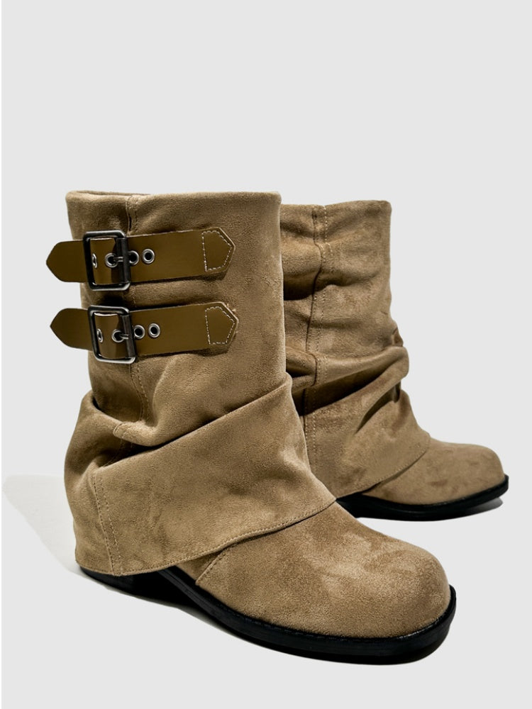 Western Cowboy Boots Short Cut Slimming Fashion Boots Babe Dancing Punk Pants Tube Boots【s0000014295】